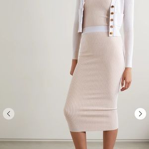 NWT Anine Bing Josie Rib Skirt